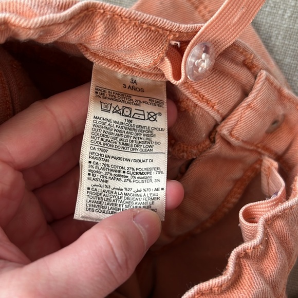 BOGO 3x Old Navy Ballerina skinny jeans - olive, pink, orange - 3T - Picture 7 of 7